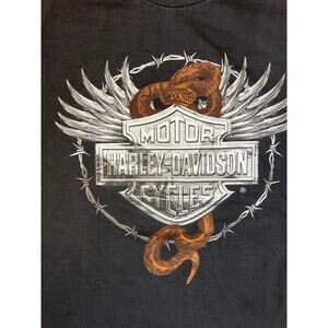 Harley Davidson Black Short Sleeve Crewneck T-shirt, Men's size XL